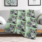 Sugar Glider Wrinkle-free Throw Blanket