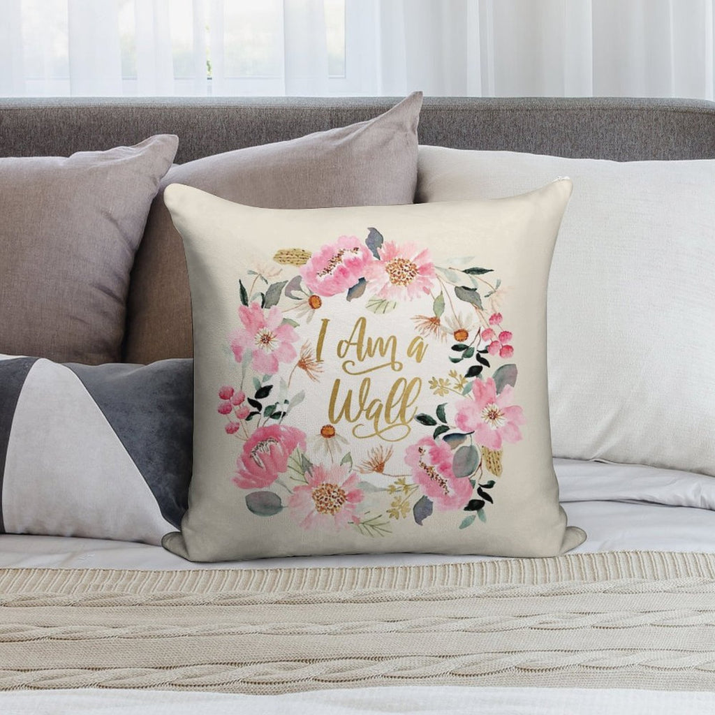 I AM A WALL Soft Warmth Comfort Throw Pillow