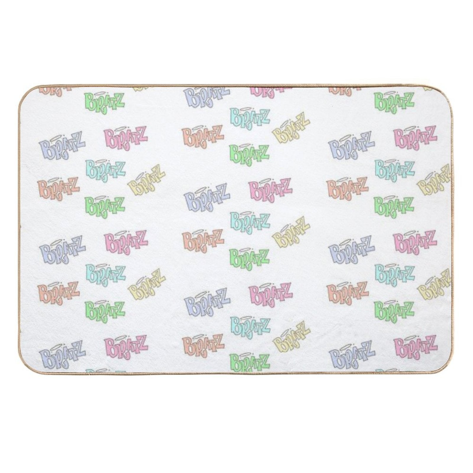Pastel Coloured Bratz Logo Sticker Pack  Pet-Safe Bath Mat