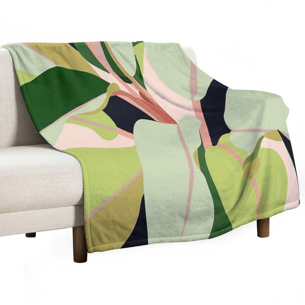 To Plant A Garden Is to Believe in Tomorrow #painting #illustration Sustainable Throw Blanket