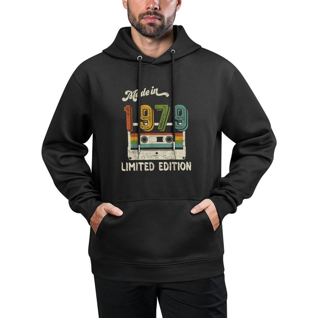 1979 Birthday Made In 1979 Limited Edition Vintage 46th Birthday Breathable Fabric Hoodie