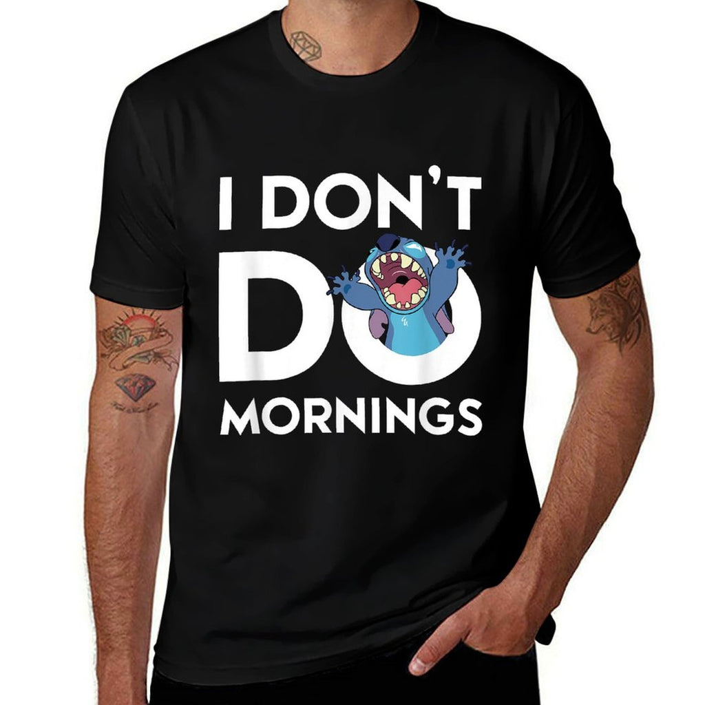 Lilo  Stitch - Dont Do Mornings  Breathable T-Shirt