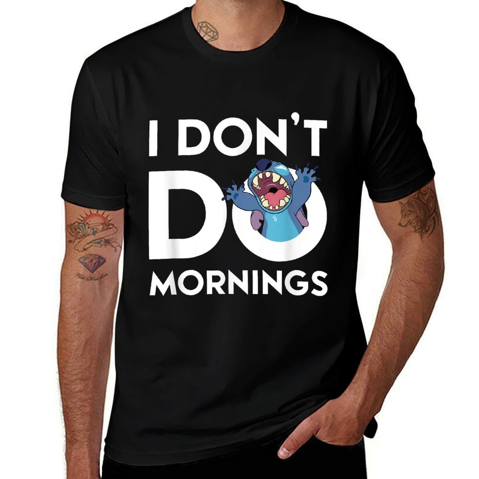 Lilo  Stitch - Dont Do Mornings  Breathable T-Shirt