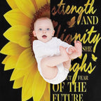 Sunflower Christian Bible Verse Proverbs 31 Travel-friendly Throw Blanket