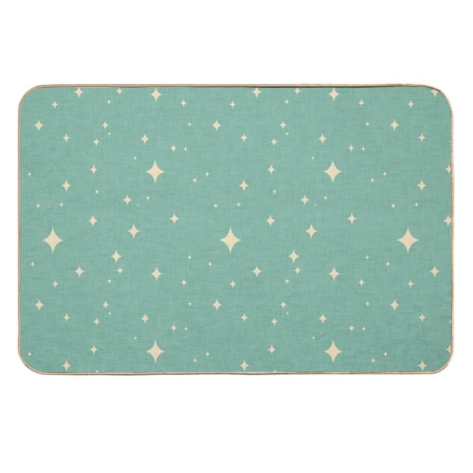 Starburst Light Blue  Eco-Friendly Bath Mat