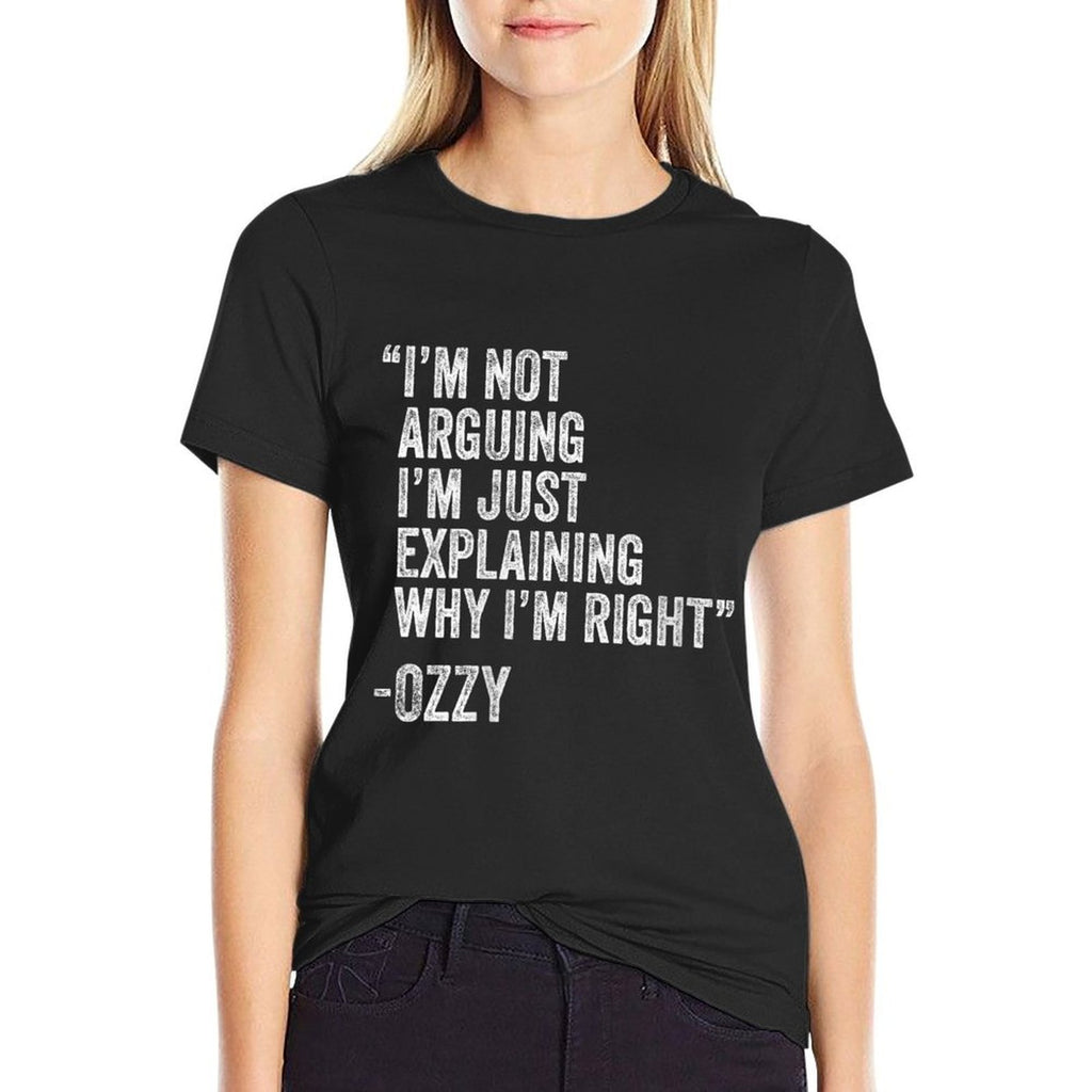 Womens Ozzy Quote Funny Birthday Custom Name Idea Engineer  Ribbed Collar T-Shirt