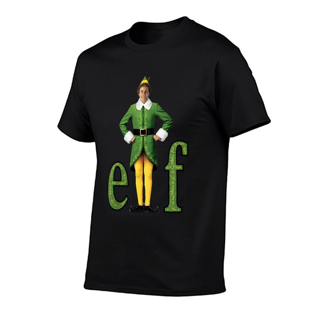 Kids Elf Buddy Classic Movie Logo  Ribbed Collar T-Shirt
