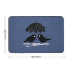 Birds in The Rain  Versatile Bath Mat