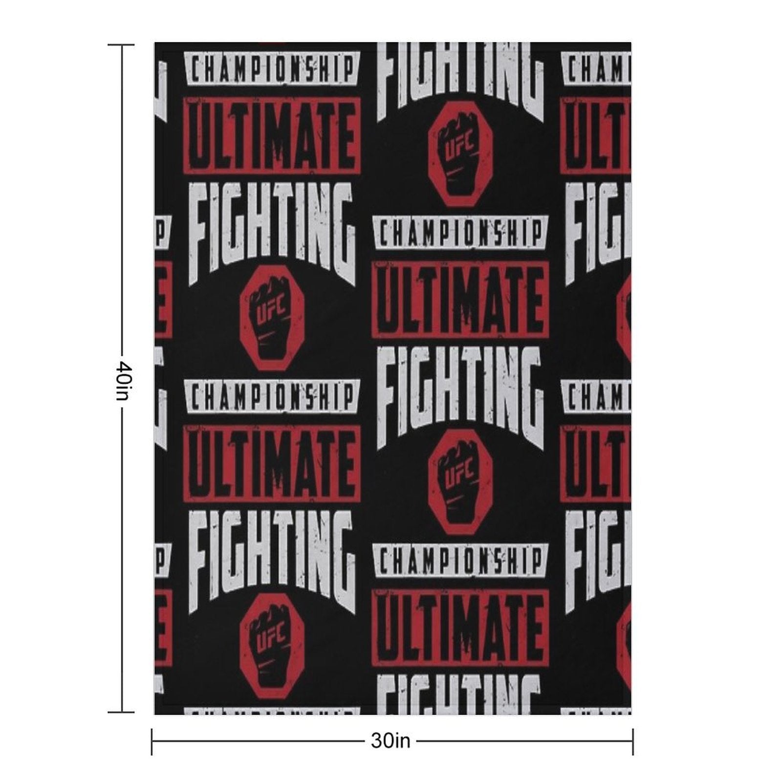 Ufc Ultimate Fighting Championship Easy Care Throw Blanket
