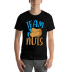 Team Nuts Team Boy Baby Shower Party Funny Gender Reveal  Ribbed Collar T-Shirt