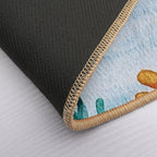 Cute Watercolor Sea Turtle  Multi-Purpose Bath Mat