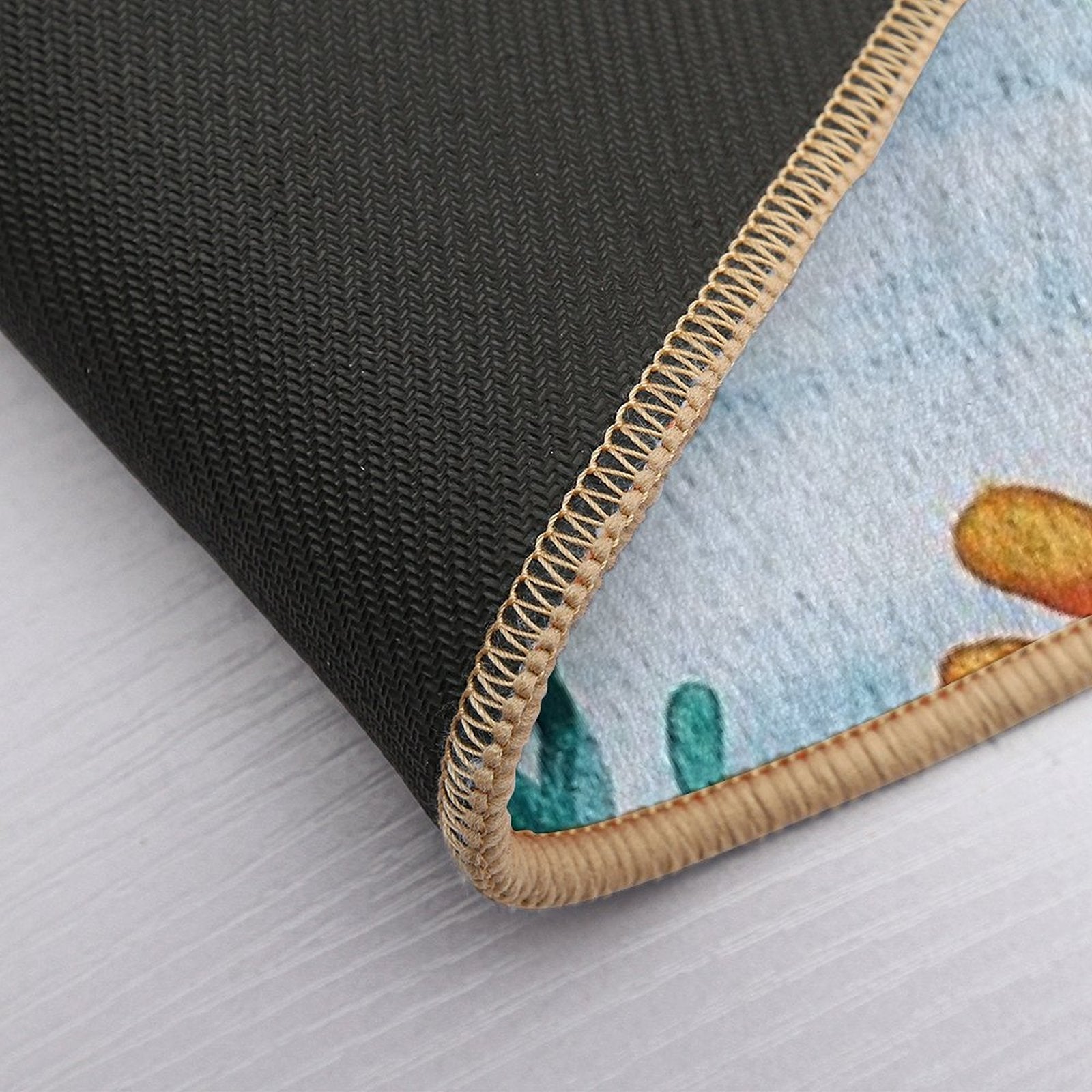 Cute Watercolor Sea Turtle  Multi-Purpose Bath Mat