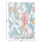 Rococo Botanical Wrinkle-free Throw Blanket
