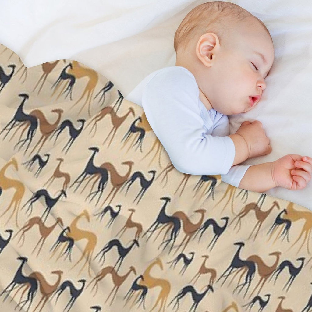 Galgos in Brown Quick-dry Throw Blanket