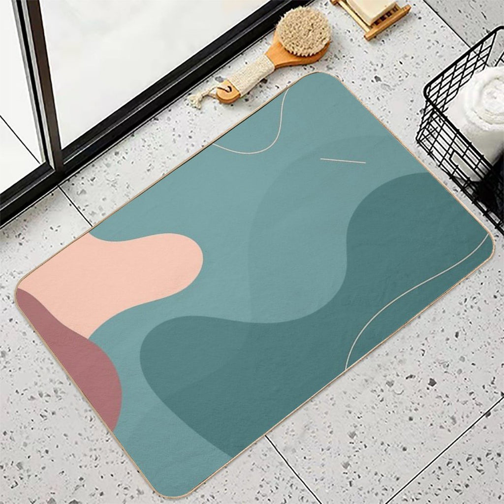 Abstract Waves  Toxin-Free Bath Mat