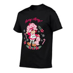 Strawberry Shortcake Berry Merry Christmas Holiday Vintage  Polyester Blend T-Shirt