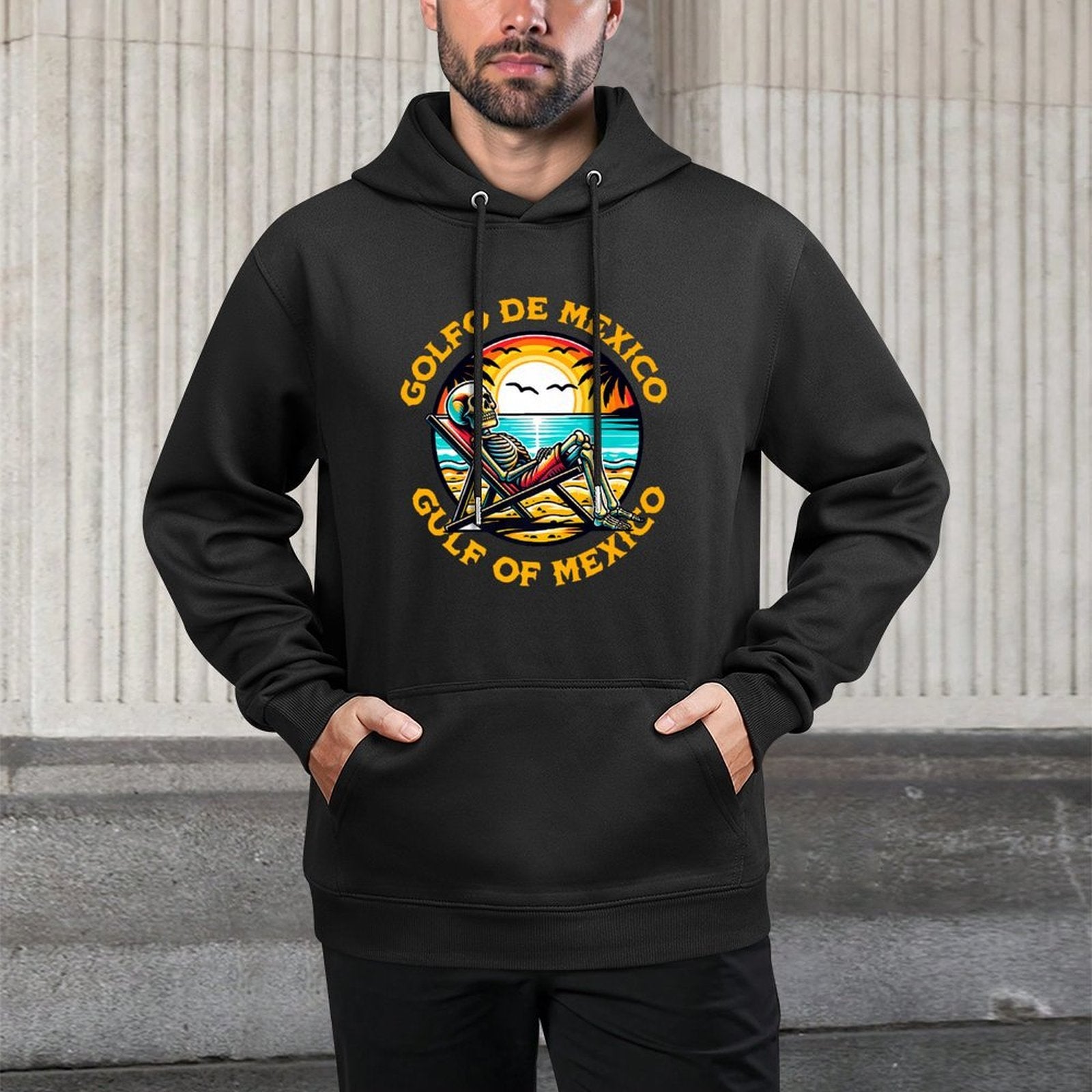 Golfo De Mexico Viva Gulf of Mexico Gulf America Premium Shrink-Resistant Hoodie