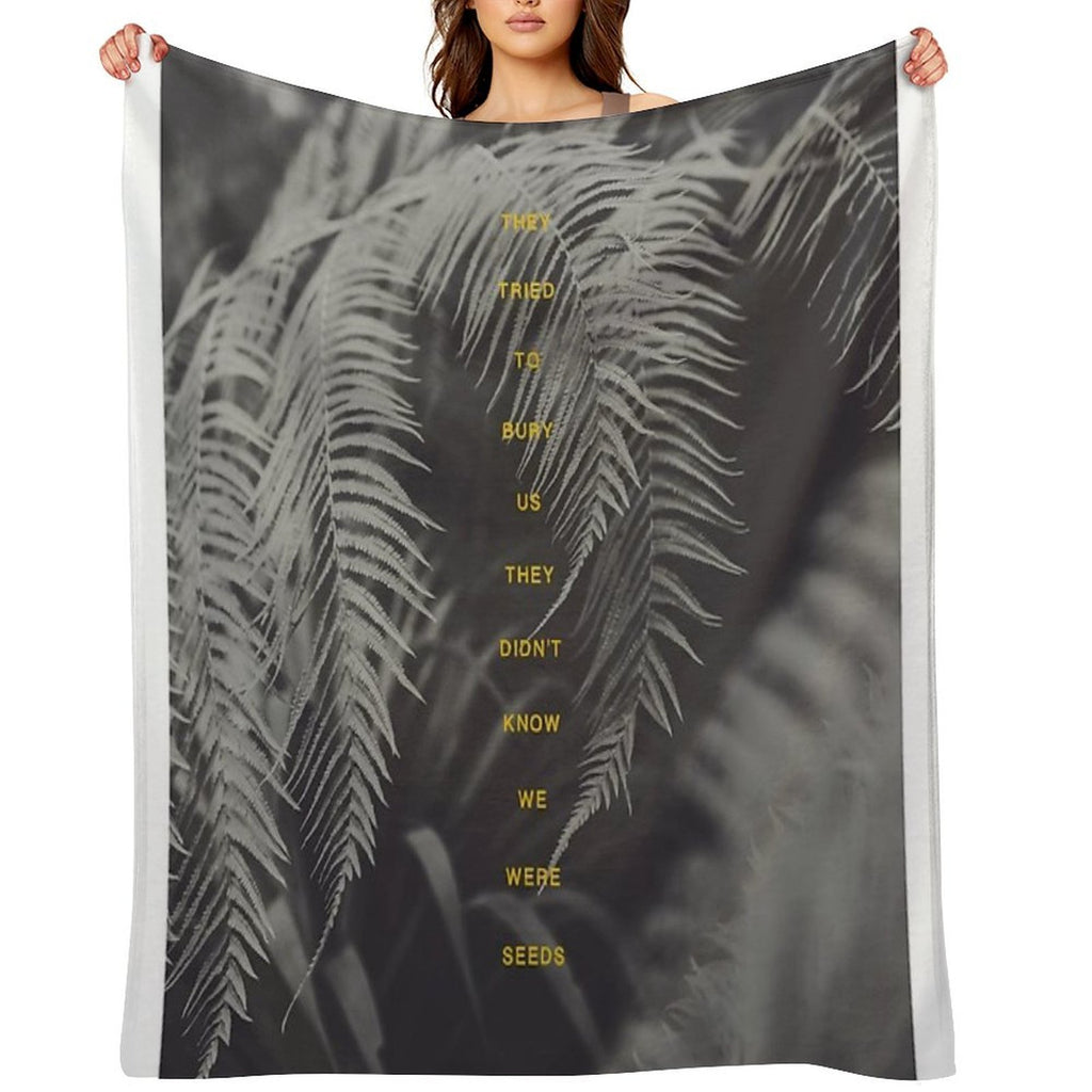 Bury Us Sustainable Throw Blanket