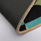 Mid Century Modern Geometric Abstract Pattern 737  Rapid-Drying Bath Mat