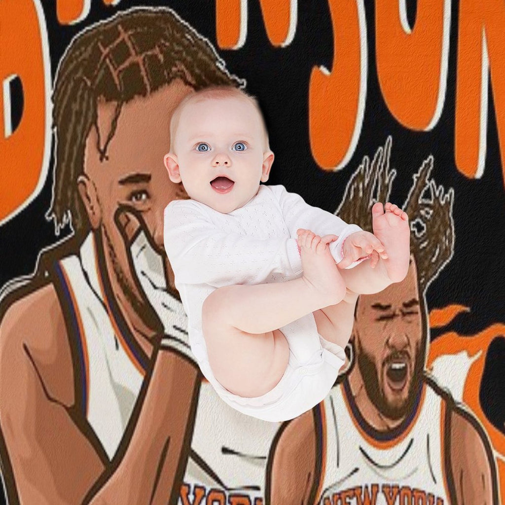 Jalen Brunson Cartoon Multi-functional Throw Blanket