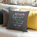 FOR JEHOVAH WE LIVE Soft Gift Ready Throw Pillow