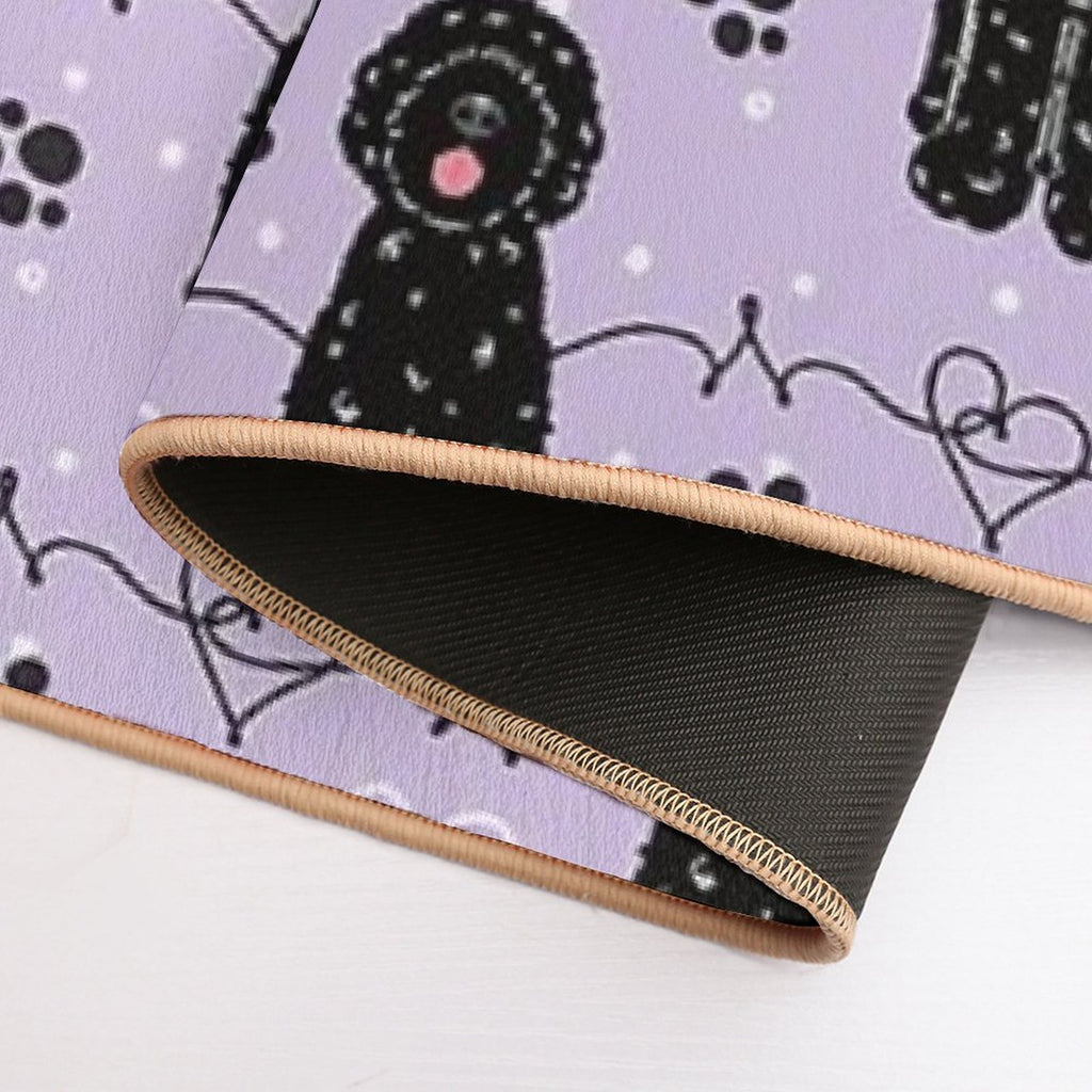 Love Black Portuguese Water Dog  Toxin-Free Bath Mat