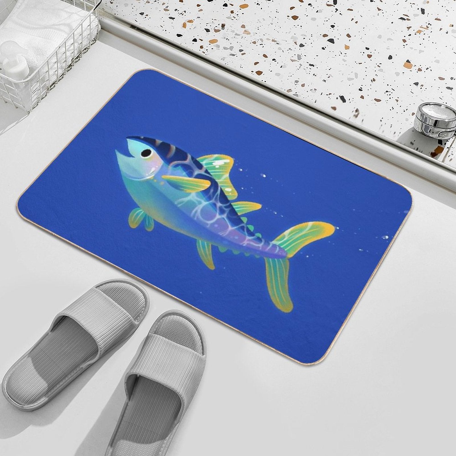 Atlantic Bluefin Tuna  Odorless Bath Mat