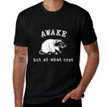 Posum Awake But At What Cost  Cotton T-Shirt