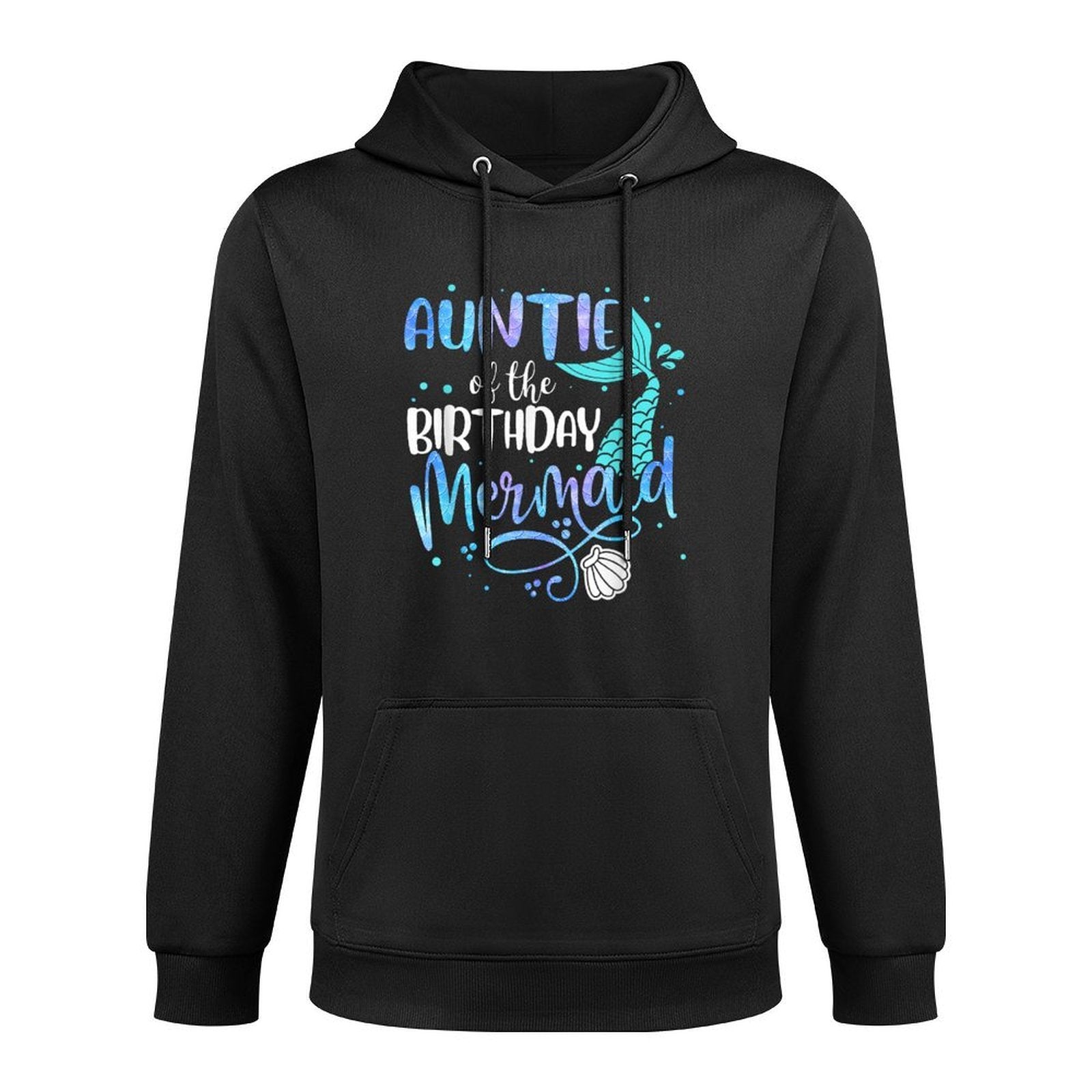Auntie Of The Birthday Mermaid Family Matching Party Squad Casual Wear Hoodie
