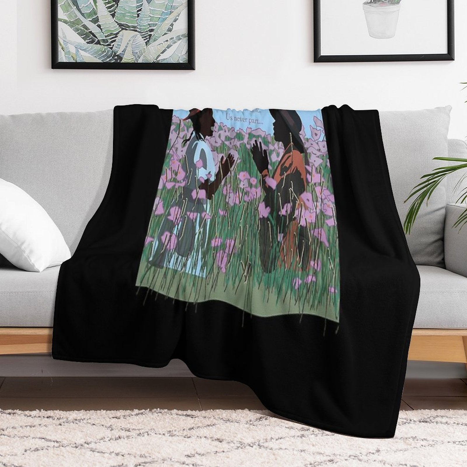 The Color Purple Movie Art - Sisters Play Gift-ready Throw Blanket