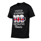 United Kingdom Drinking Team Funny Party British Beer Fest  Heathered Texture T-Shirt
