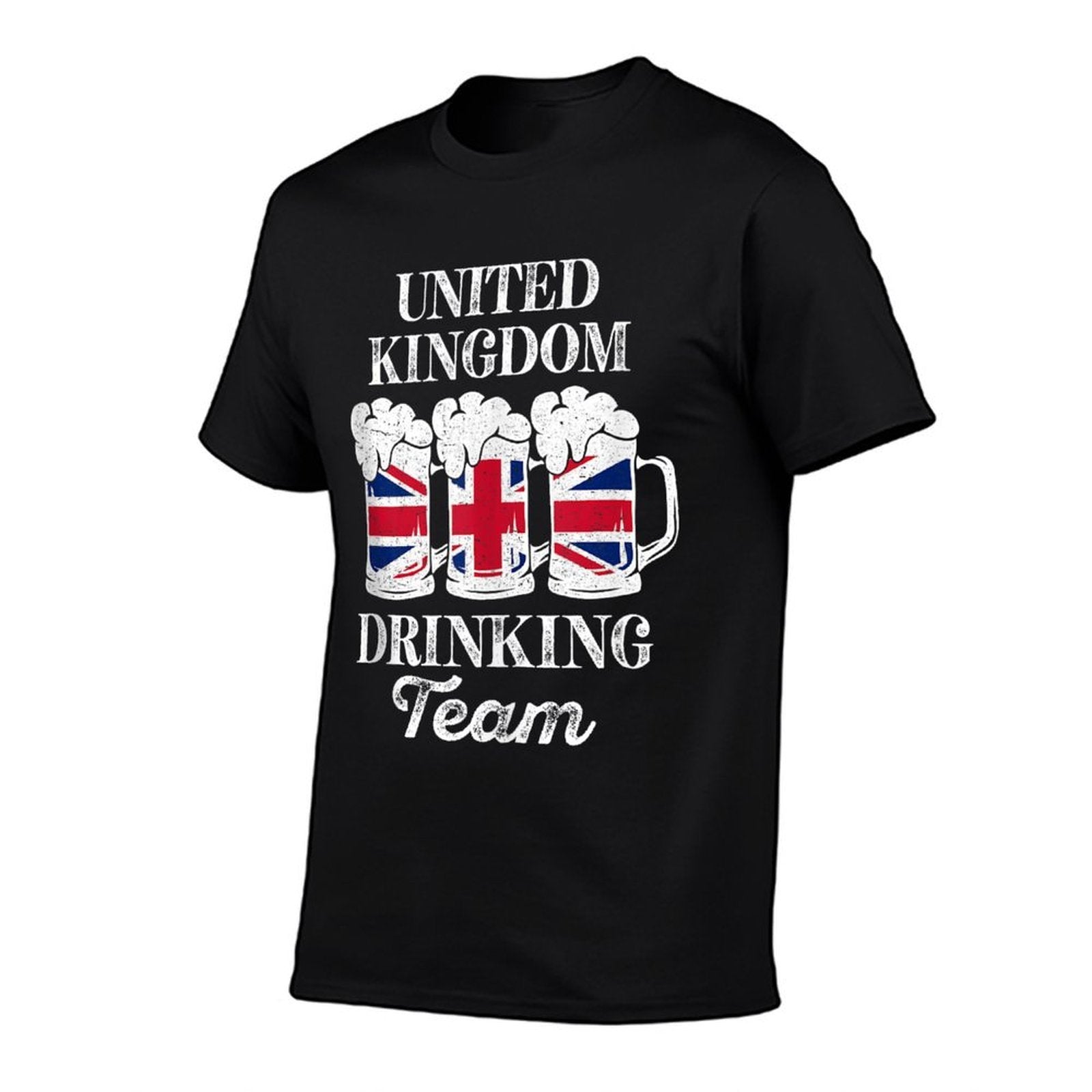 United Kingdom Drinking Team Funny Party British Beer Fest  Heathered Texture T-Shirt