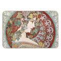Alphonse Mucha - Ivy, 1901  Eco-Friendly Bath Mat