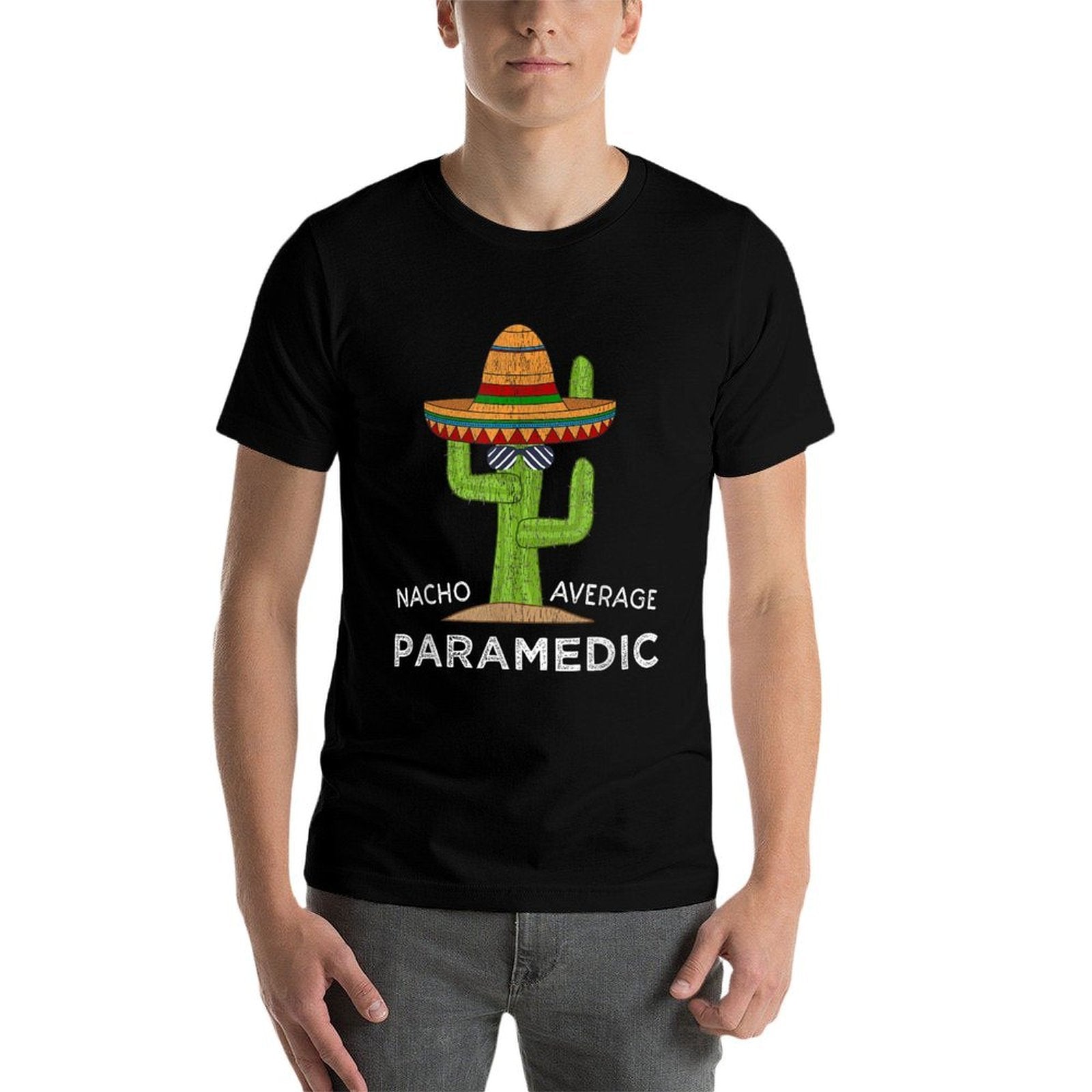 Fun EMS Professional Humor Saying  Funny EMT Paramedic  Heathered Texture T-Shirt