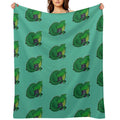 D20 Green Dragon Quick-dry Throw Blanket
