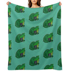 D20 Green Dragon Quick-dry Throw Blanket