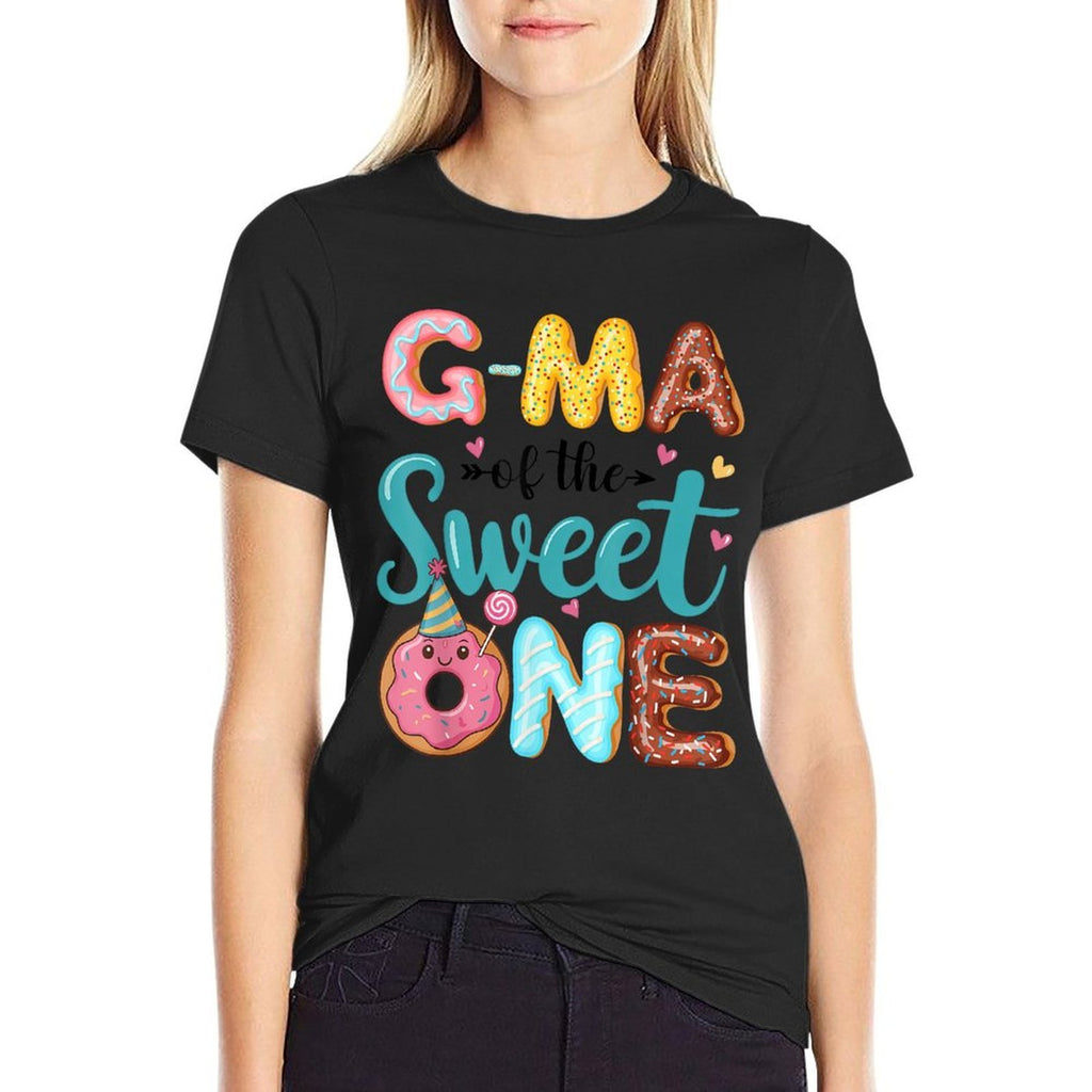 G-Ma Of The Sweet One 1st Birthday Girl Donut Party  Affordable Price T-Shirt
