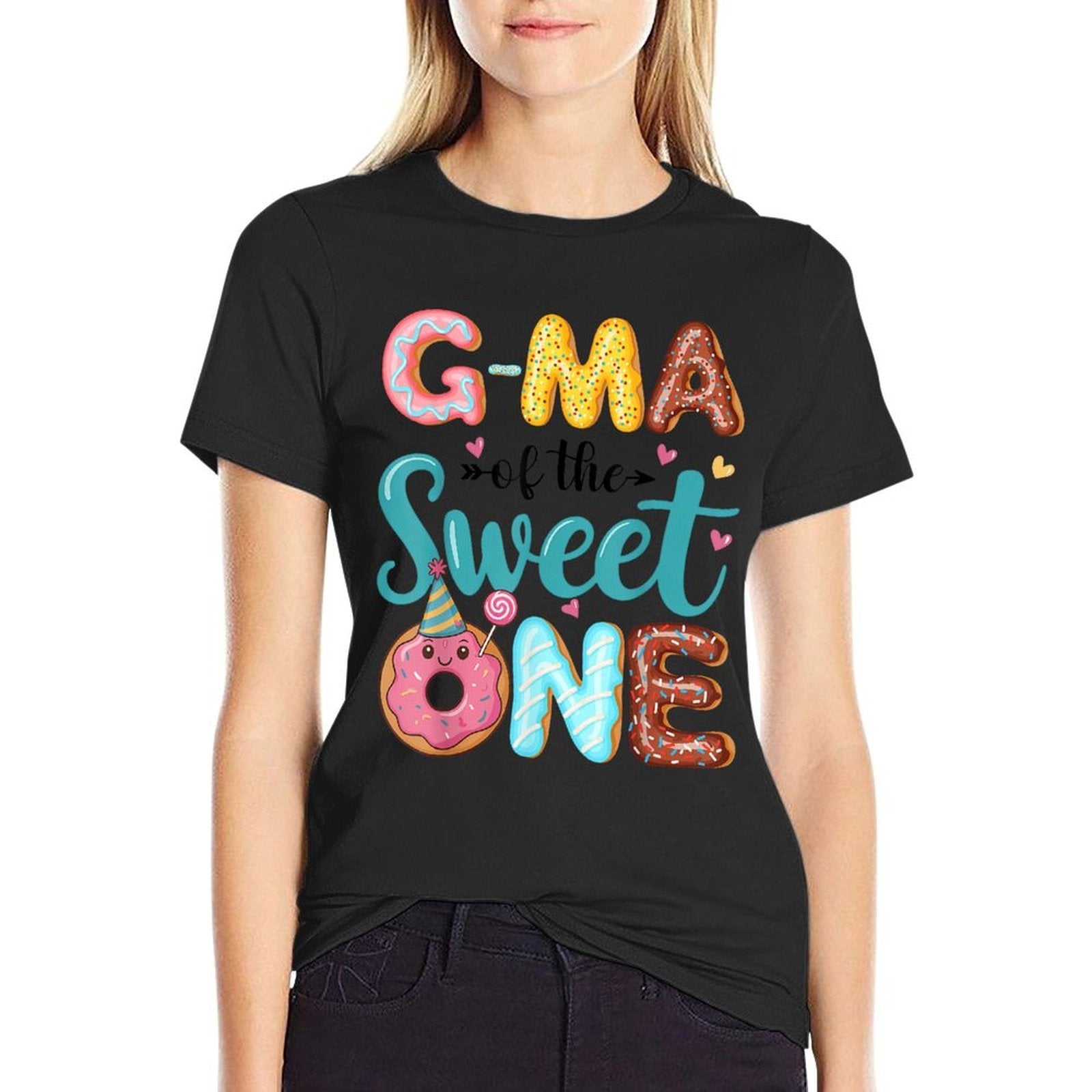 G-Ma Of The Sweet One 1st Birthday Girl Donut Party  Affordable Price T-Shirt