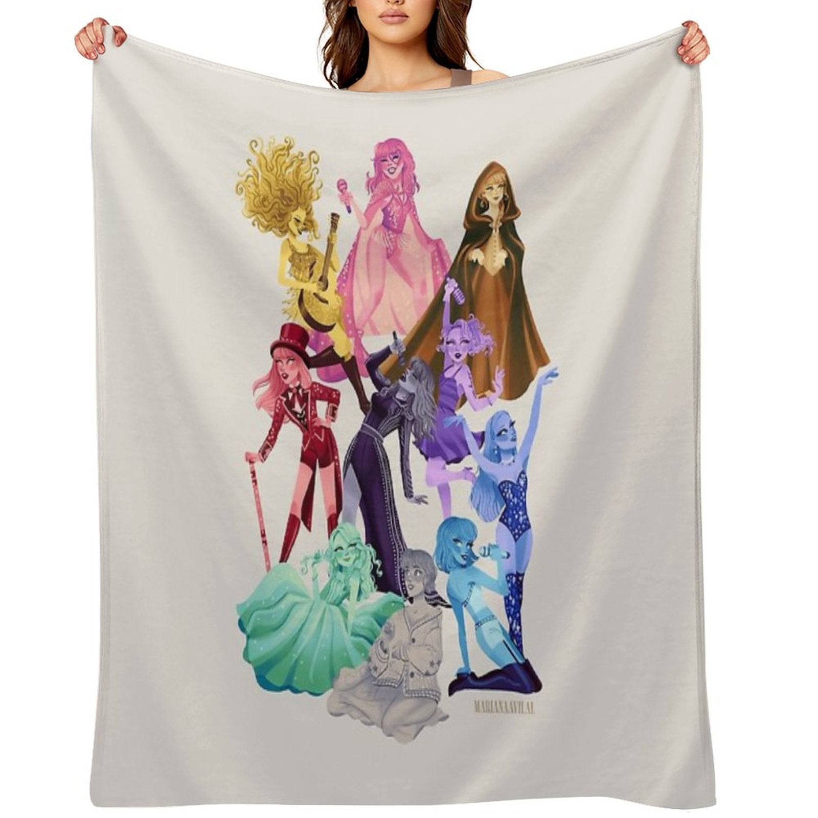 ALL ERAS (Colorful Version) Plush Throw Blanket