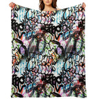 Graffiti Seamless Design. Urban Art. Comfort Throw Blanket
