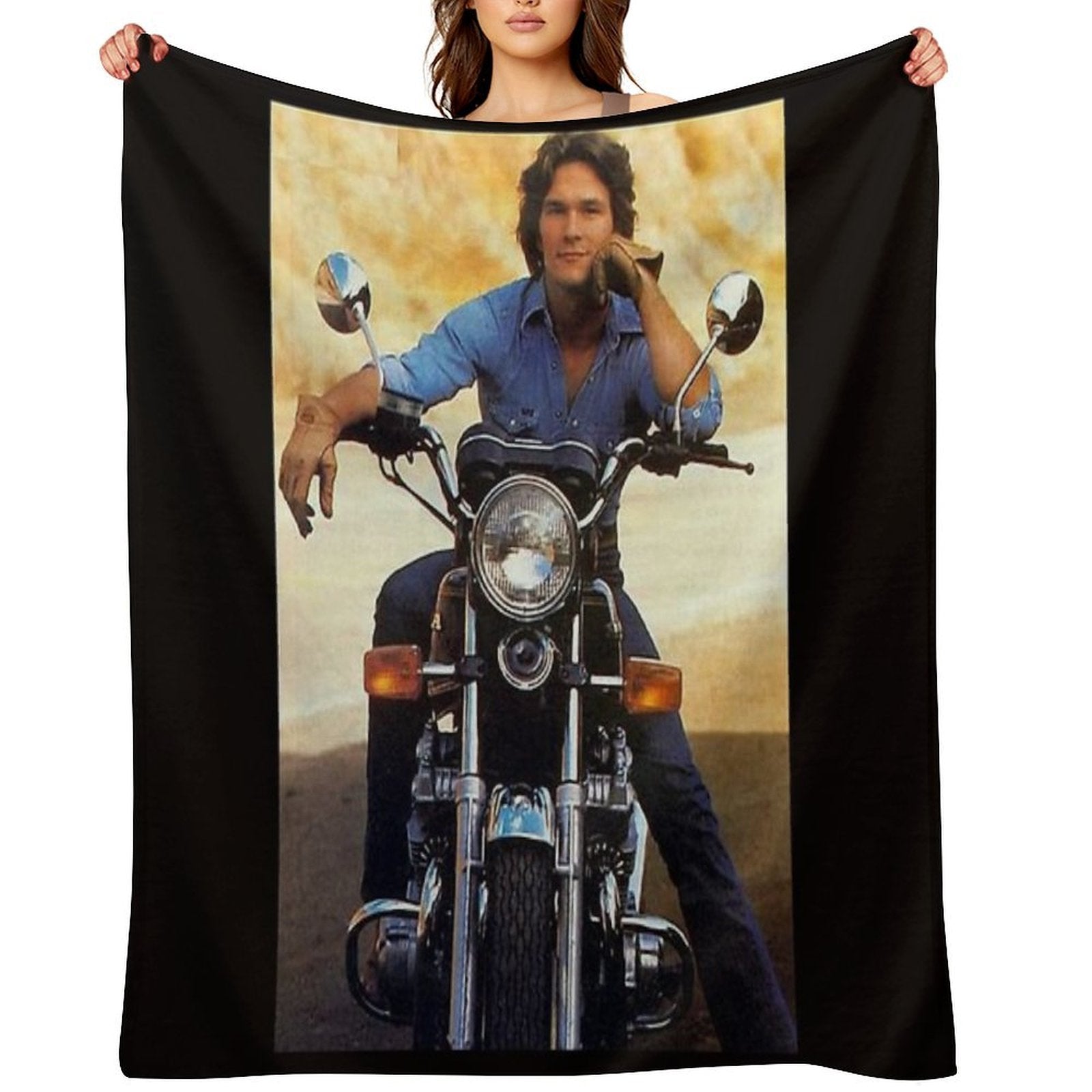 Patrick Swayze - Poster Eco-conscious Throw Blanket