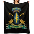 Army - US Army Special Forces Command - SSI W Br - Ribbon X 300 Compact Throw Blanket