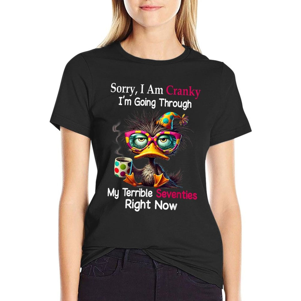 Sorry I Am Cranky Im Going Through My Terrible Seventies  Relaxed-fit T-Shirt