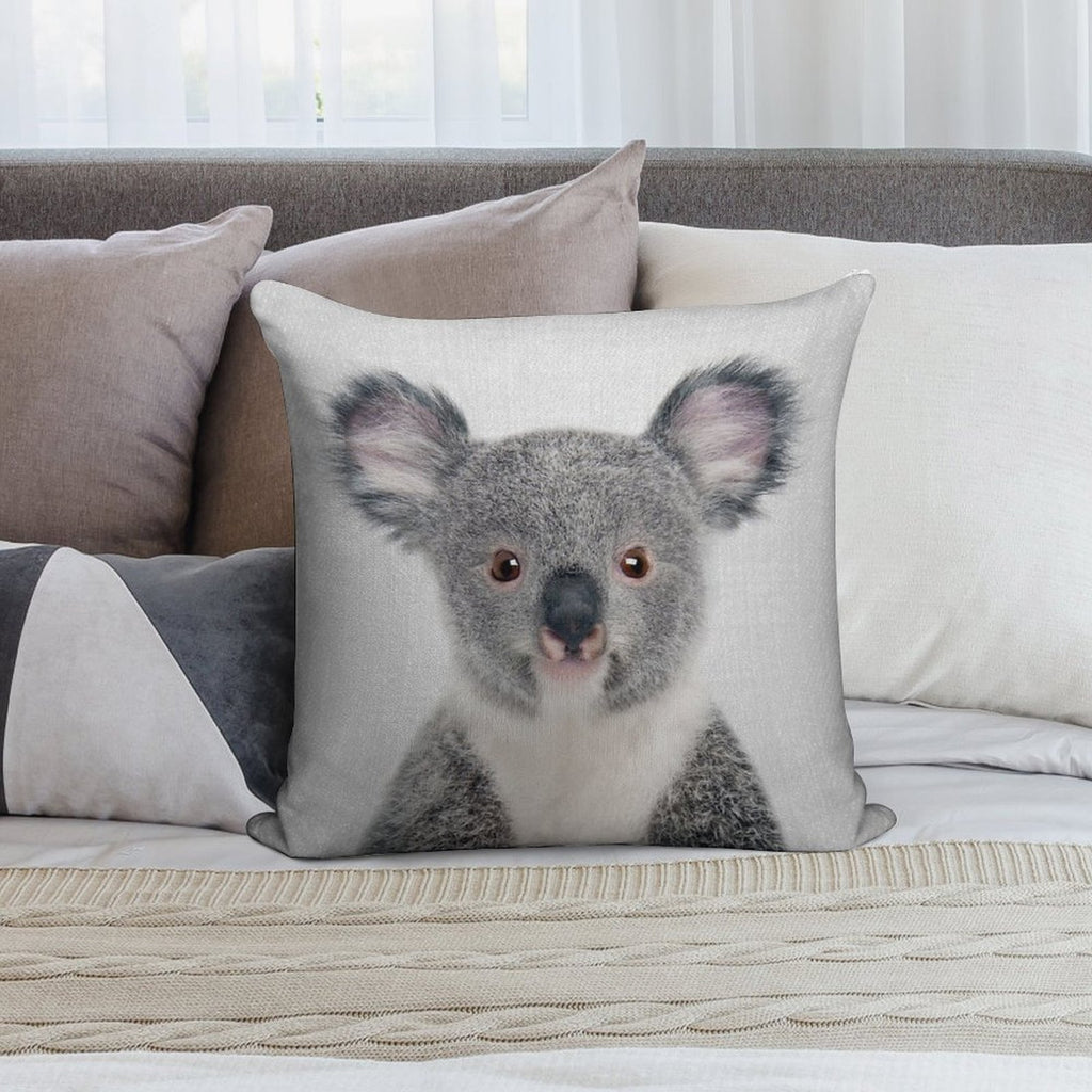 Baby Koala - Colorful Soft Washable Throw Pillow