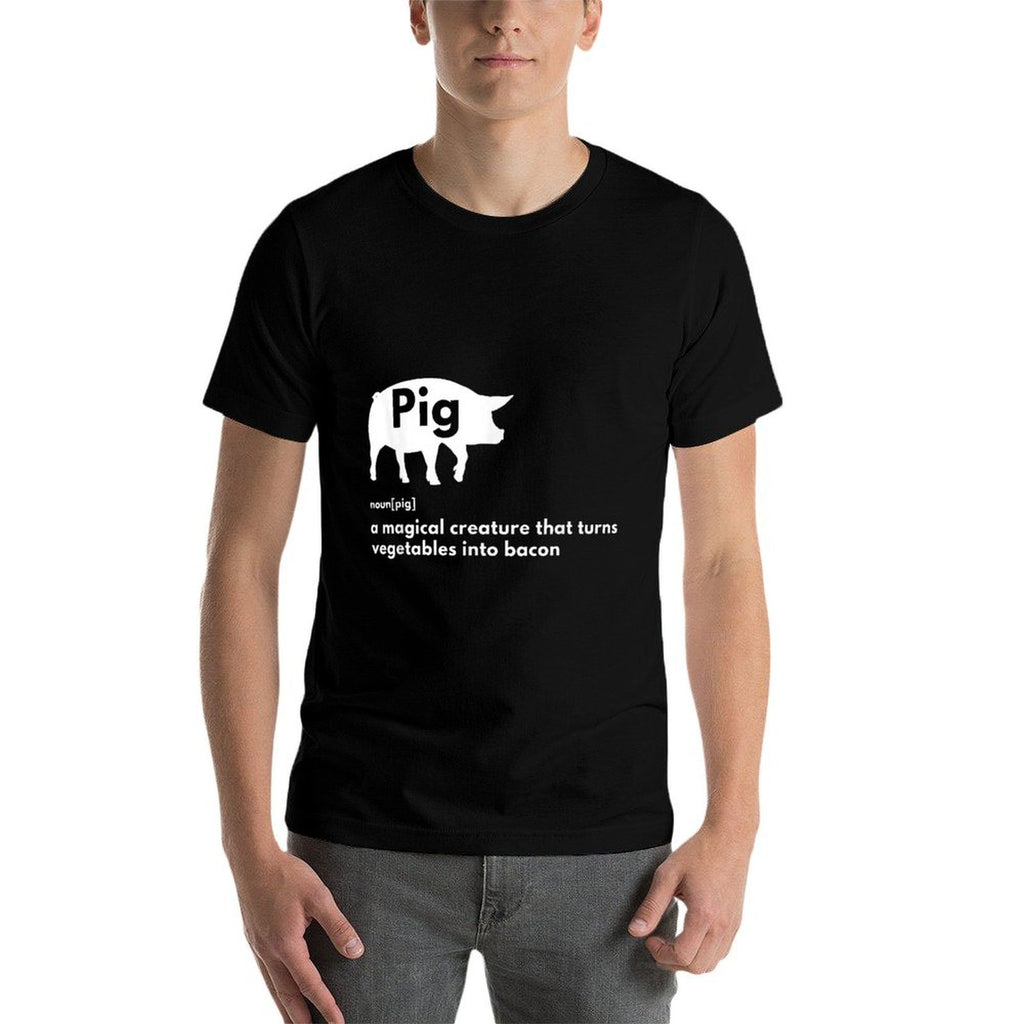 Hilarious Pig Definition - Funny Bacon Lover  Foodie  Odor-resistant T-Shirt