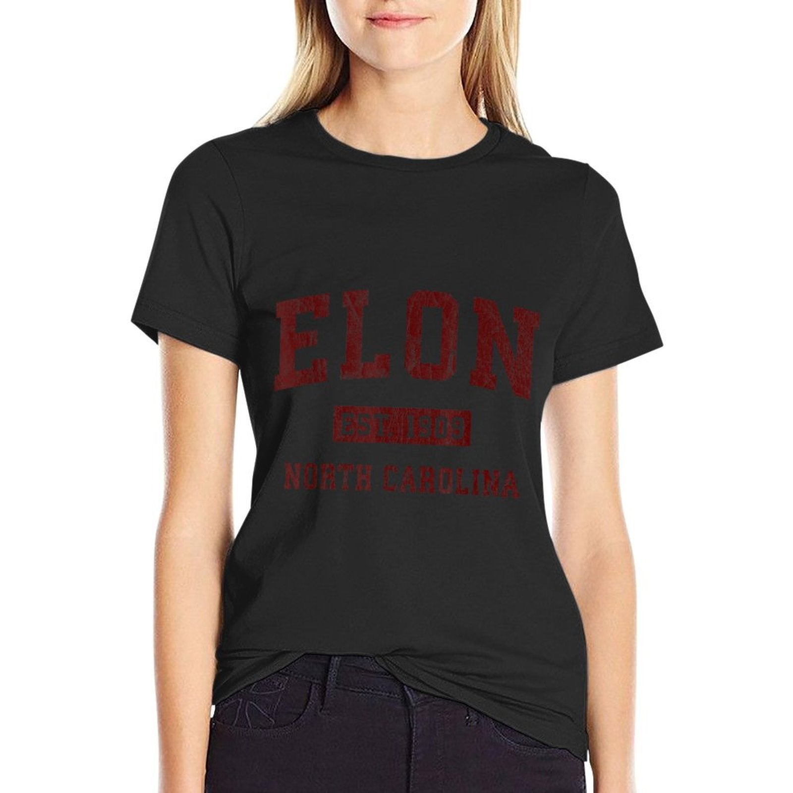 Elon North Carolina NC Vintage Athletic Sports Design  Classic T-Shirt