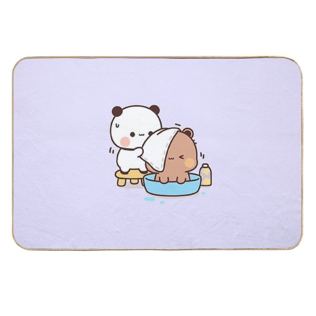 Bubu And Dudu Bath  Cute Bear Couple  Panda Yier  Bubu Brownie Bear  Odorless Bath Mat