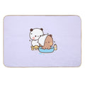 Bubu And Dudu Bath  Cute Bear Couple  Panda Yier  Bubu Brownie Bear  Odorless Bath Mat