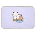 Bubu And Dudu Bath  Cute Bear Couple  Panda Yier  Bubu Brownie Bear  Odorless Bath Mat