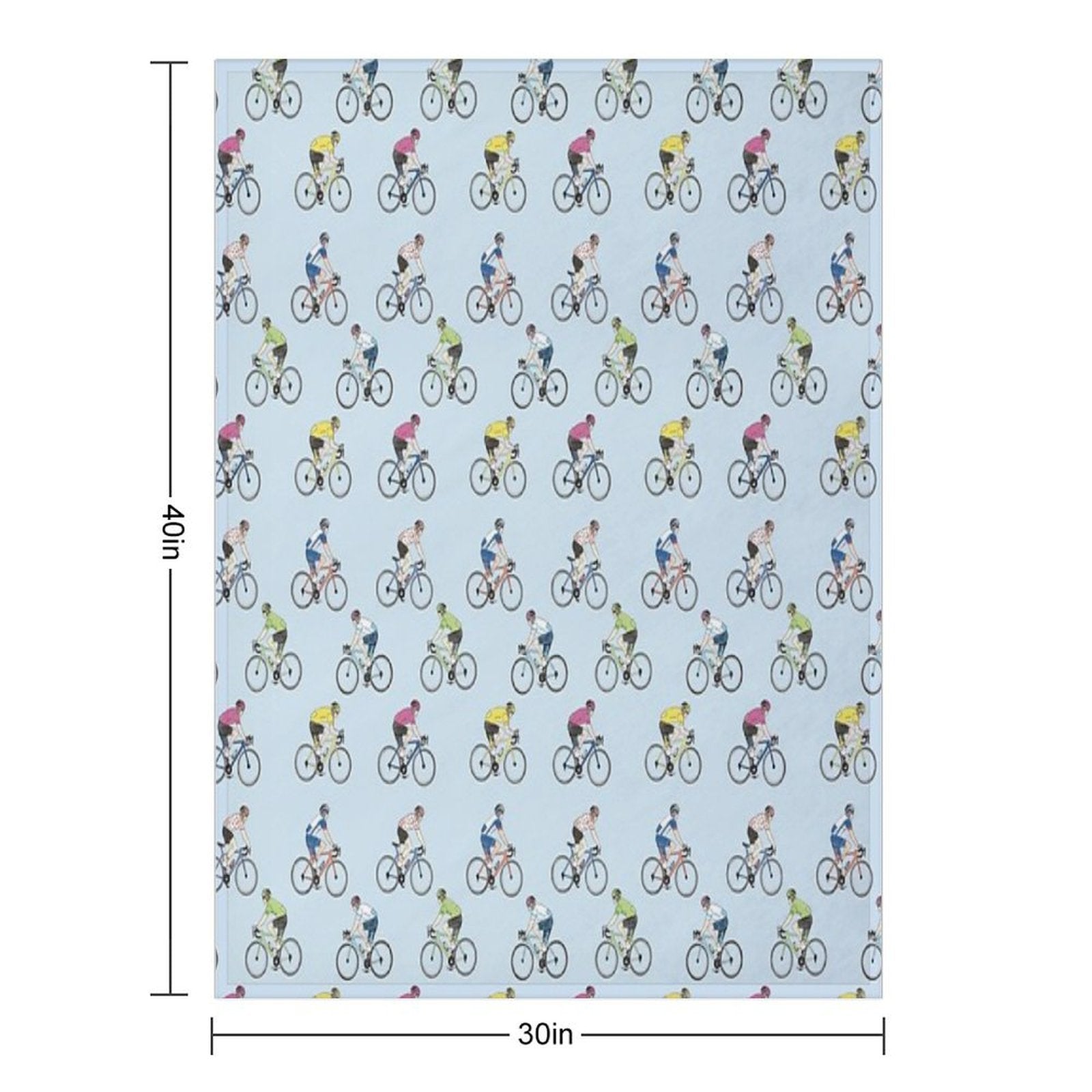 Tour De France Riders Versatility Throw Blanket